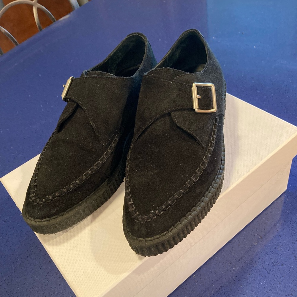 black suede creeper by RE/DONE